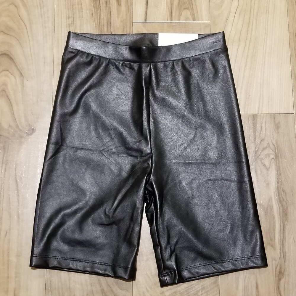 AE highest rise faux leather bike short NEW S/SMALL Womens
